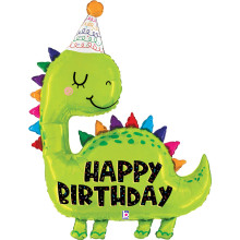 52 inch Dino Birthday balloon