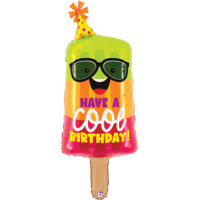 45 inch Cool Birthday Popsicle Foil balloon