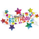 43 inch hday Banner Stars Foil balloon