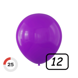 12 inch latex balloons (25 Pcs)