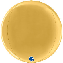 11 inch Globe Gold 4D Foil Balloons