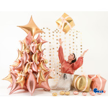 30 inch Deco Concave Cross gold Foil Balloons