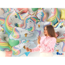 39 inch Macaron Unicorn Head Foil Balloons