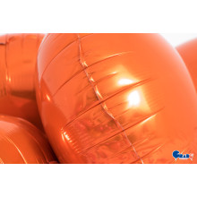 18 inch Round Orange Foil balloon