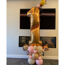 64 inch Number 1 Gold Giant Balloon