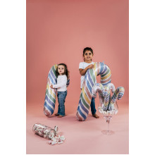 41 inch Macaron Candy Cane Foil balloon