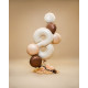 18 inch Heart Satin Chocolate Foil balloon