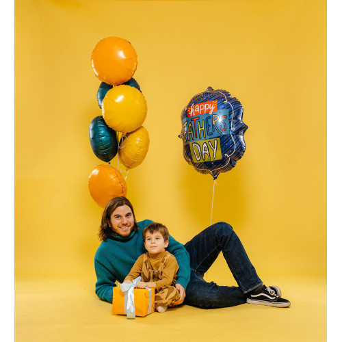 18 inch Round Matte Mustard Foil balloon