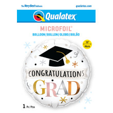 18 inch Congratulations Grad Rose Gold balloon