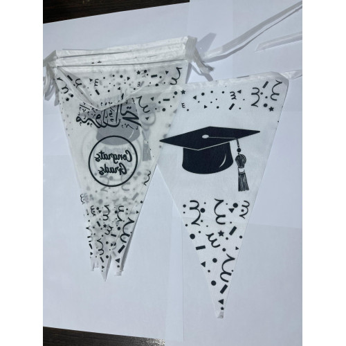 بانر مثلث ابيض مبروك التخرج -9550-001