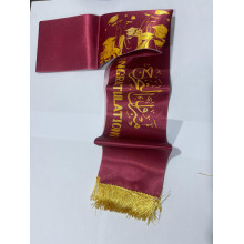 وشاح عنابي للتخرج (3حبة)