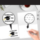 graduation season card blessing message Set - 6 cards - style 2