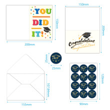 graduation season card blessing message Set - 12 cards - style 4