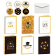graduation season card blessing message Set (6 pcs cards,12 stickers, 6 envelop)