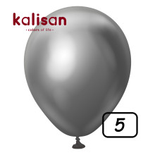 5 inch balloon chrome Space Grey 100 pcs