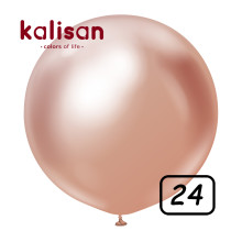 24 inch balloon chrome Rose Gold 2 pcs