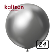 24 inch balloon chrome Space Grey 2 pcs