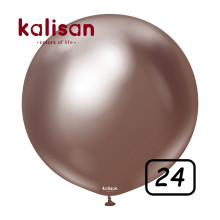 24 inch balloon chrome Chocolate 2 pcs