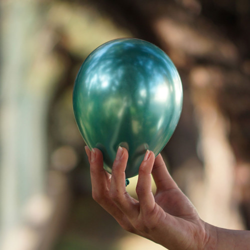 5 inch balloon chrome Green 100 pcs
