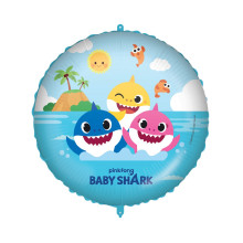 18 inch Baby Shark Round Foil Balloon