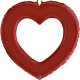 41 inch Linky Heart Satin Red Foil Balloons