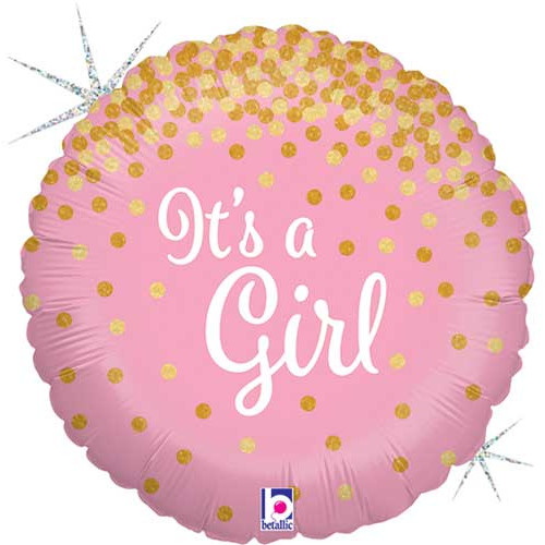 18 inch Glittering It’s A Girl Foil balloon 18 inch Glittering It’s A Girl Foil balloon