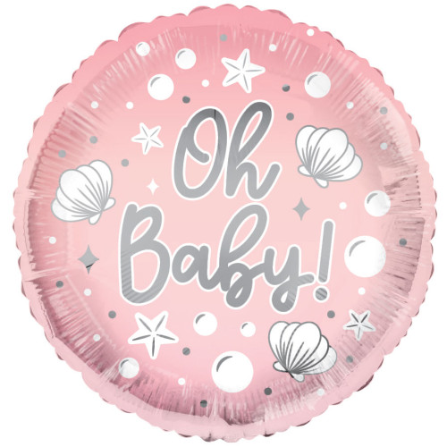 18 inch PR OH BABY! PINK Foil Balloons 18 inch PR OH BABY! PINK Foil Balloons
