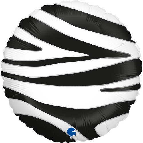 18 inch Zebra Striped Foil balloon