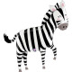 50 inch Jungle Zebra Foil balloon 50 inch Jungle Zebra Foil balloon