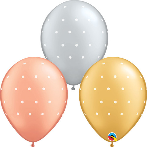 بالون مطبوع دوائر بيضاء (25 حبة) بالون مطبوع دوائر بيضاء (25 حبة)