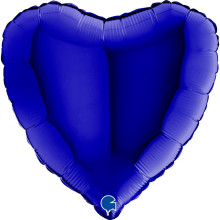 18 inch Heart Blue Capri Foil balloon