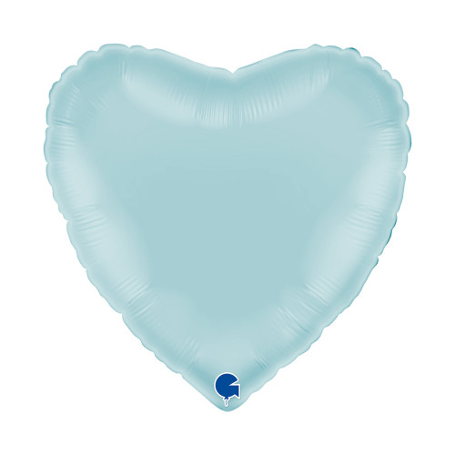 18 inch Heart Pastel Blue Foil balloon