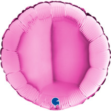 18 inch Round Fuxia Foil balloon