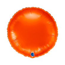 18 inch Round Orange Foil balloon