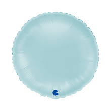 18 inch Round Pastel Blue Foil balloon