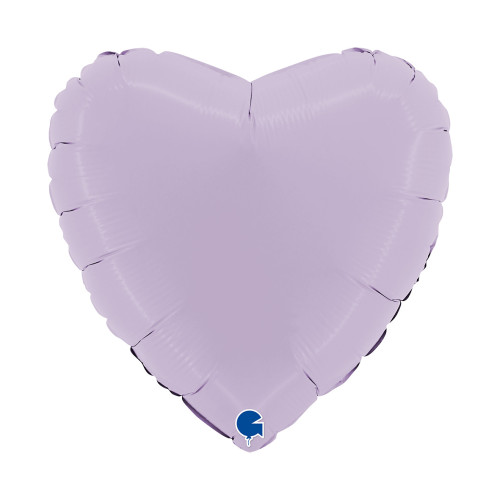 18 inch Heart Matte Lilac Foil Balloons