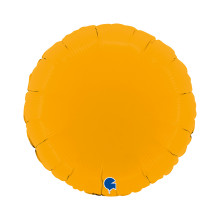 18 inch Round Matte Mustard Foil balloon