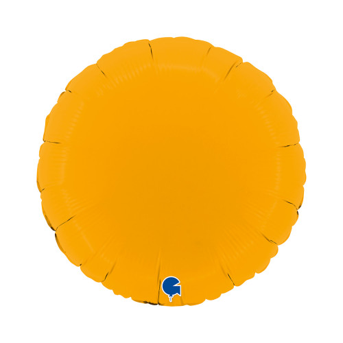 18 inch Round Matte Mustard Foil balloon