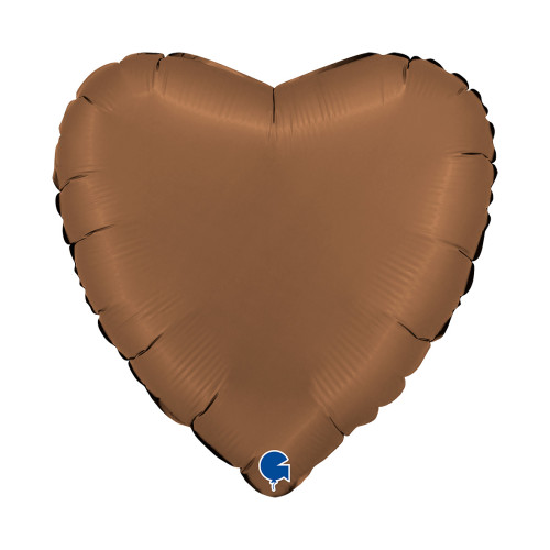 18 inch Heart Satin Chocolate Foil balloon