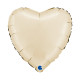 18 inch Heart Satin Cream Foil balloon 18 inch Heart Satin Cream Foil balloon