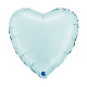 18 inch Heart Satin Pastel Blue Foil balloon