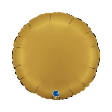 18 inch Round Satin Gold Foil Balloons