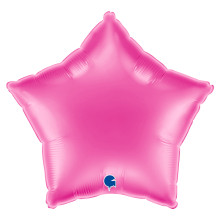 18 inch Star Fuxia Foil balloon