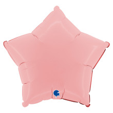 18 inch Star Matte Pink Foil Balloons