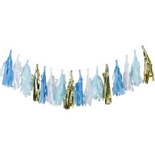 Blue, White & Gold Tassels
2m (16 tassels)
16 pre-threaded tassels on 2m string Blue, White & Gold Tassels
2m (16 tassels)
16 pre-threaded tassels on 2m string