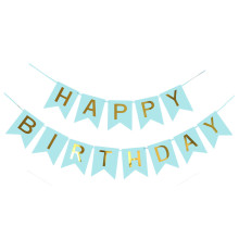 Light Blue Birthday banner 16*20cm Light Blue Birthday banner 16*20cm