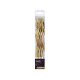 Gold swirl B&C birthday candles, 6 pcs