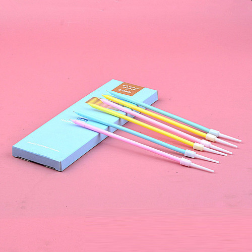 شموع نحيفة ملونة باستل 6 شمعات شموع نحيفة ملونة باستل 6 شمعات