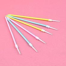 شموع نحيفة ملونة باستل 6 شمعات