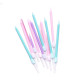 Popular Blue, Pink , Lilac, free Cake candles 6 Pcs